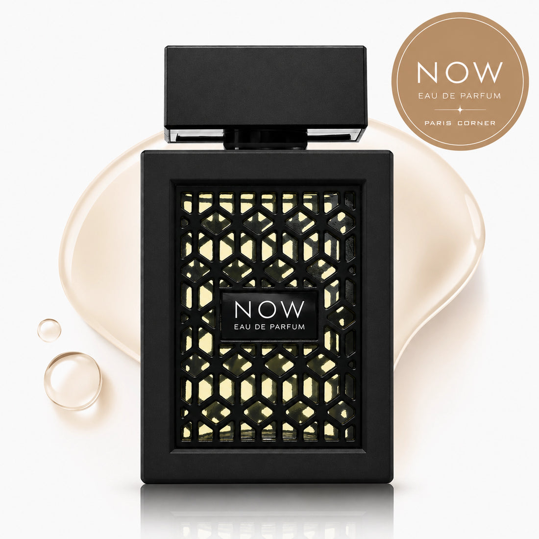Rave Now Lattafa Eau de Parfum homme 100 ml – flacon noir géométrique